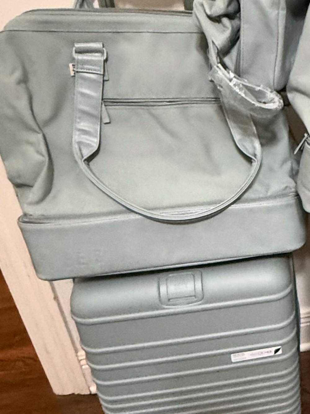 BEIS SLATE Carry ON and Mini Weekender Gently Used only once !